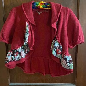 Anthropologie: Knitted and Knotted size M Shrug /sweater